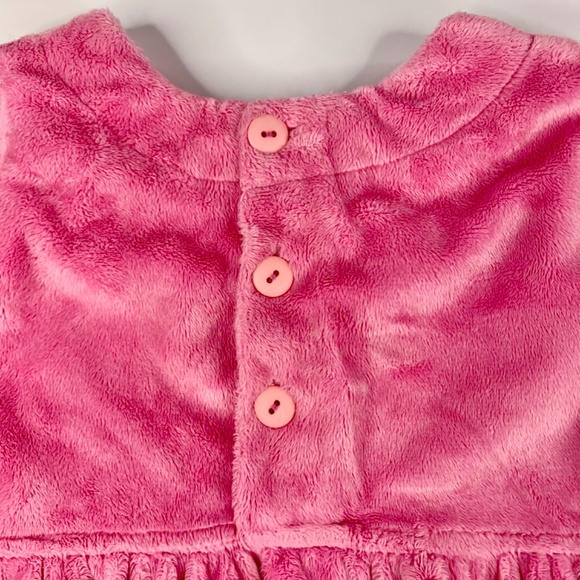 Girls Christmas Tree velour Pink princess multicolored festive flare top dresses - Picture 5 of 16